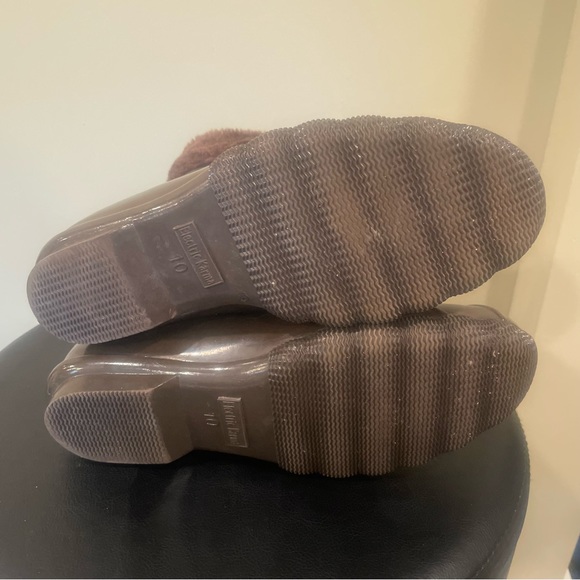 WINTER SNOW WATERPROOF BOOTS Electric Karma Women Boots Brown Rubber Ankle US 10 - Picture 6 of 8